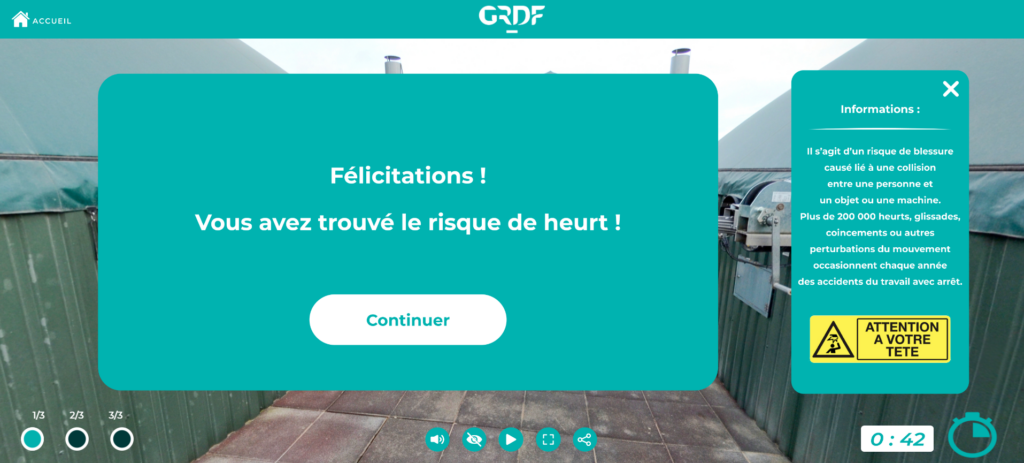 GRDF module de chasse aux risques sur un site de méthanisation