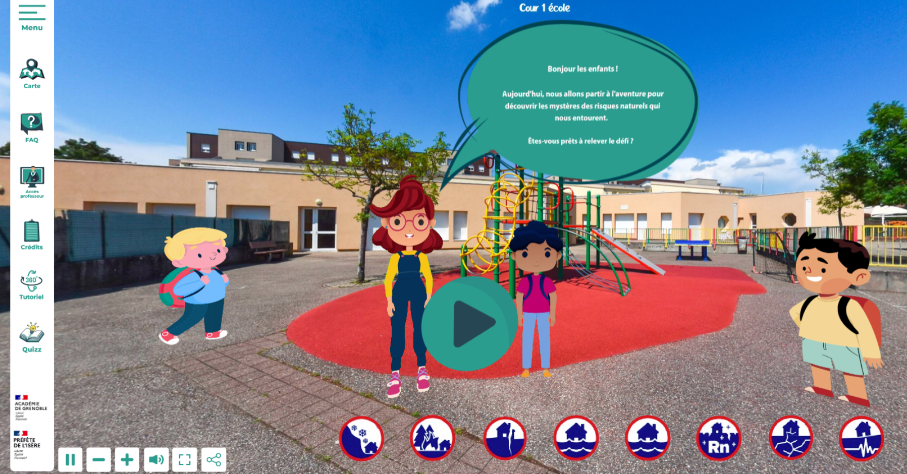 Visite virtuelle - Sensibilisation risques naturels