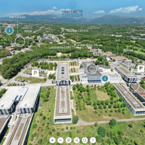 visite virtuelle Université Côte d'Azur